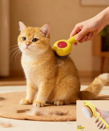 Double-Sided Pet Grooming Comb – Rabbit-Ear Design